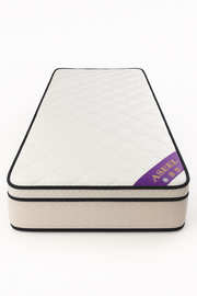 مرتبة أسيل بريميوم زنبركية جيبية - متوسطة الصلابة | ٤ مناطق دعم | ضمان ٣ سنوات