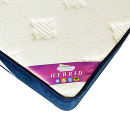 Hybrid –Specialty foam layers with Orthopedic foam -10 years warranty