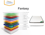 Fantasy Premium Memory Foam Mattress with Pocketed Springs – 5-Year Warranty – Luxurious Comfort & Support