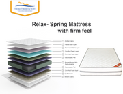 Relax Spring Support Mattress – Dual Comfort with Breathable Quilted Top, 3-Year Warranty