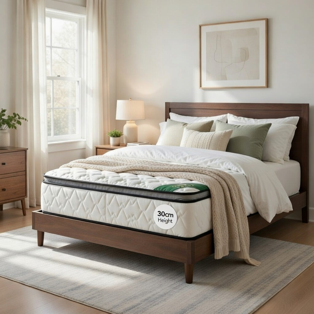 Fantasy Premium Mattress 30cm– Memory Foam + Pocket Springs – Luxury H ...